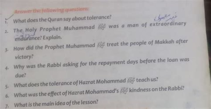 What does the Quran say about tolerance?