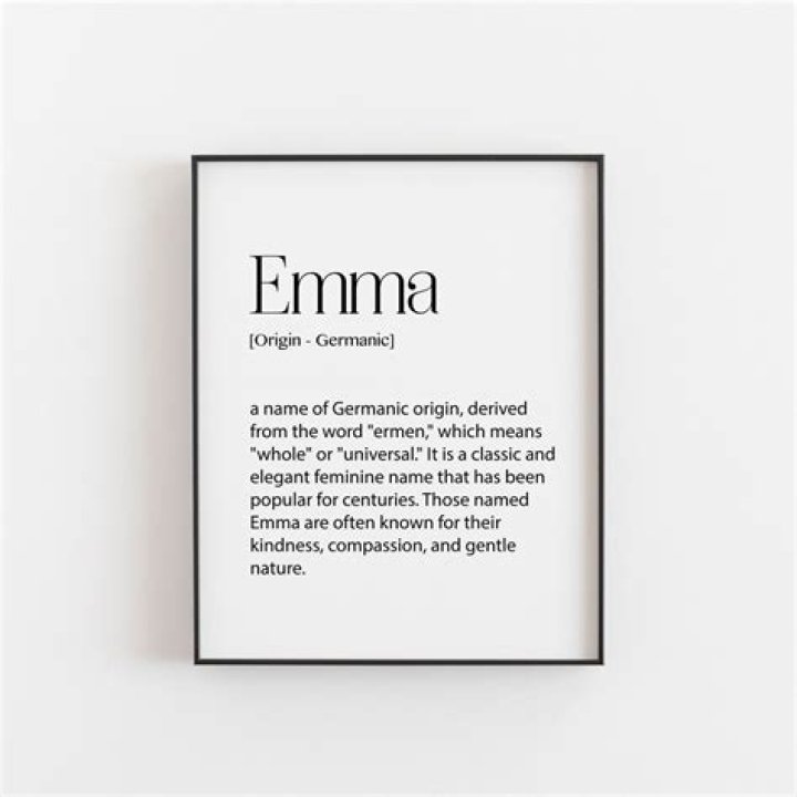 What does the word Emma mean?