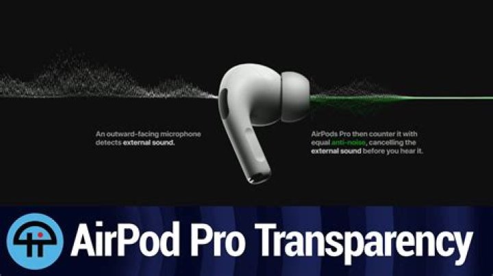 What does transparency mean on AirPods pro?