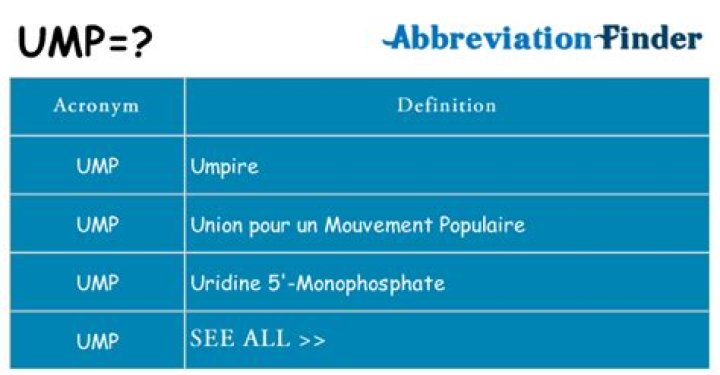 What does UMP mean?