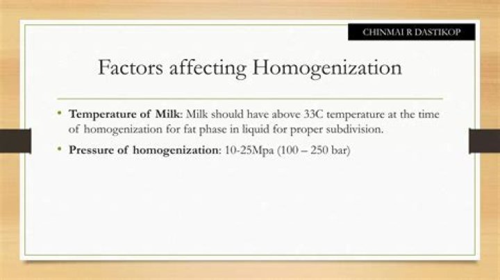 What effect does homogenization have on milk?