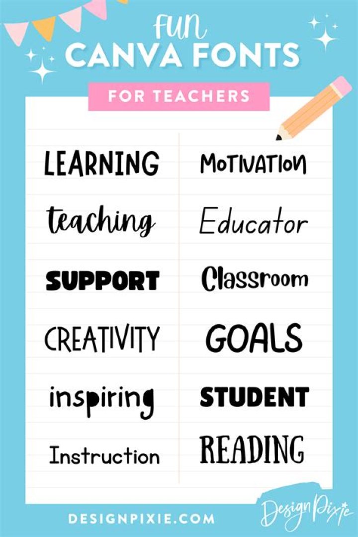 What font is best for kindergarten?