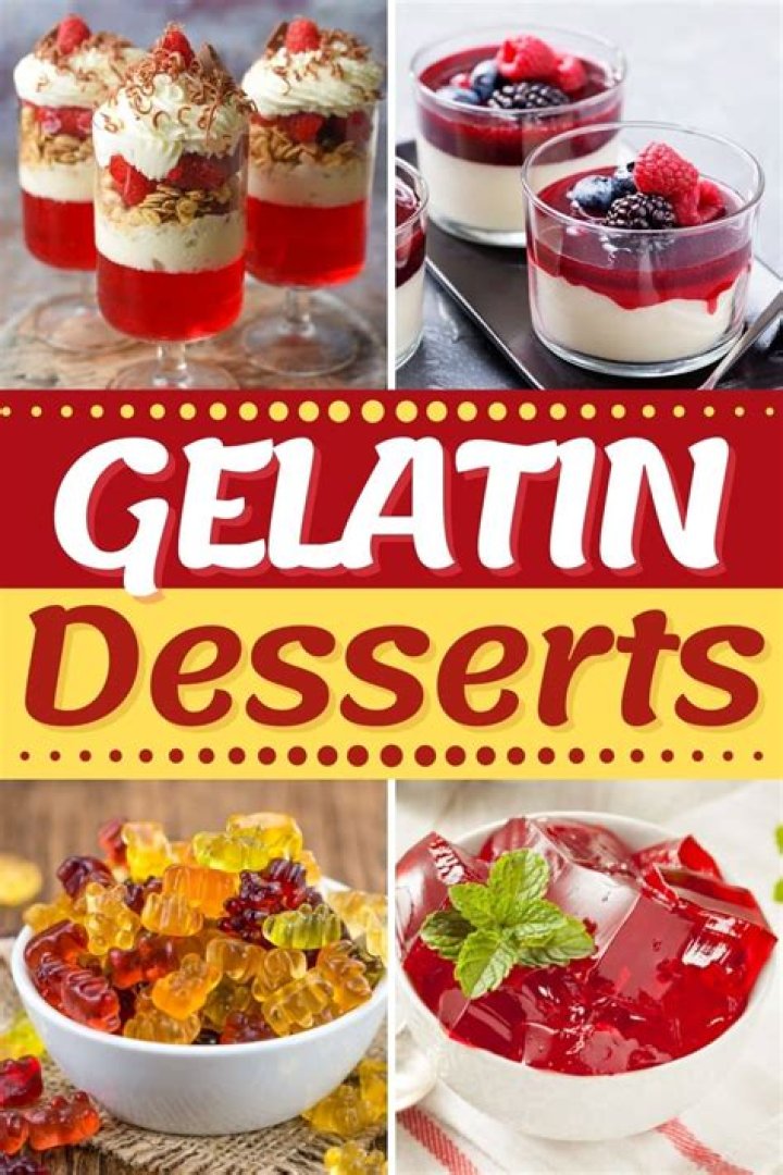 What foods contain gelatin list?