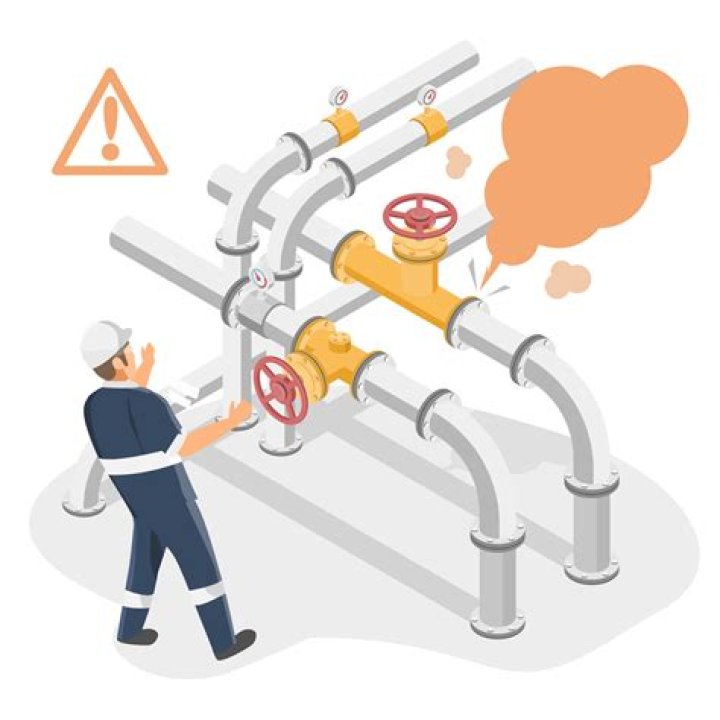 What gases can leak from a boiler?