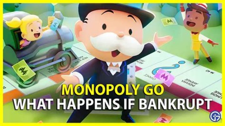What happens if a player goes bankrupt in Monopoly?