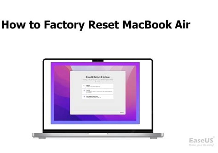 What happens if I factory reset my MacBook air?