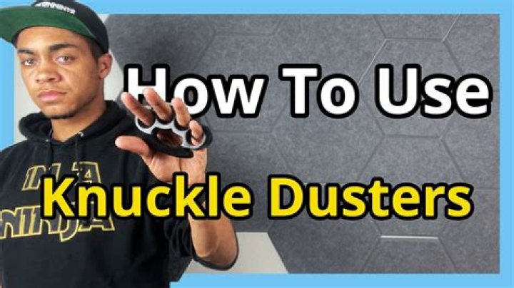 What happens if you get caught with knuckle dusters?