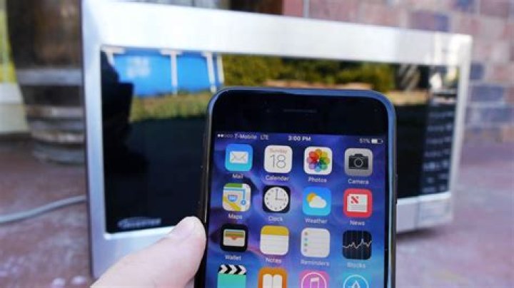What happens if you microwave a iPhone?