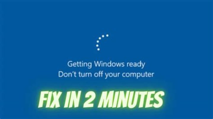 What happens if you turn off your computer getting Windows ready?