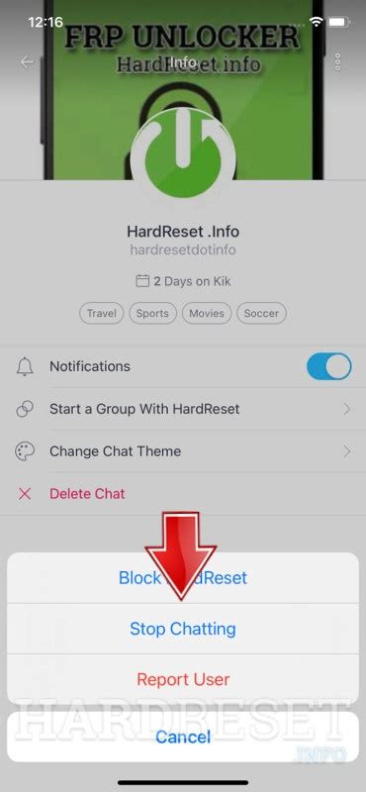 What happens when you stop chatting on Kik?