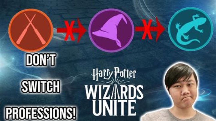 What happens when you switch professions in Wizards unite?