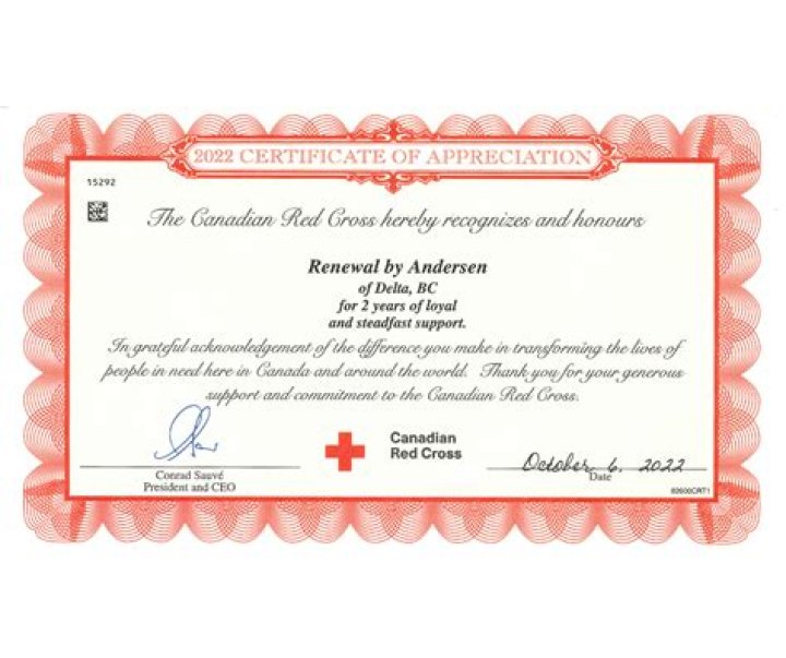 What has the Canadian Red Cross accomplished?