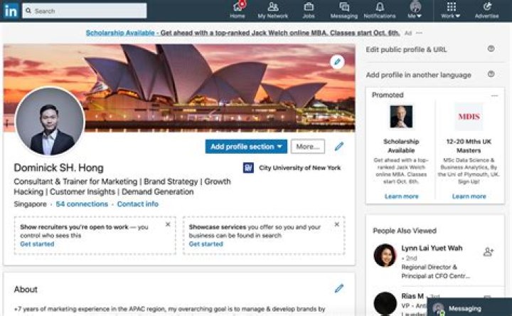 What information does LinkedIn ask for?