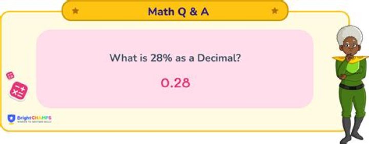 What is 1 28 as a decimal?