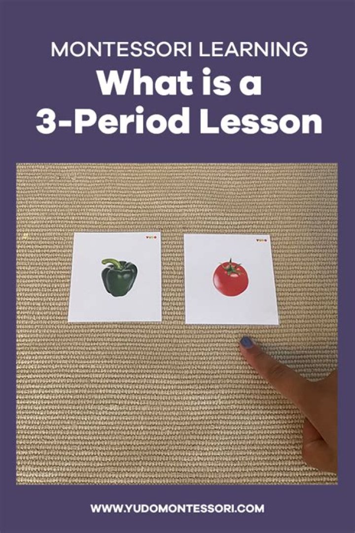What is 3 period lesson in Montessori?