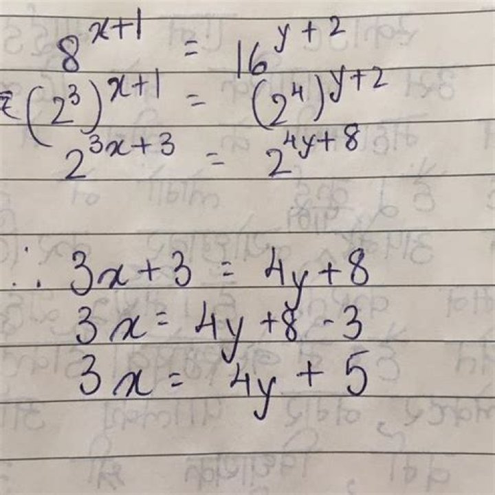 What is 8 raised to the power?