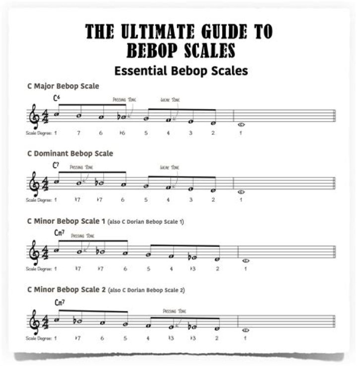 What is a bebop lick?