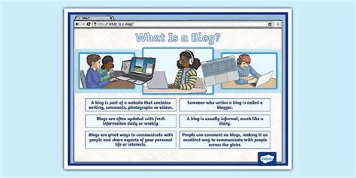 What is a blog used for in education?