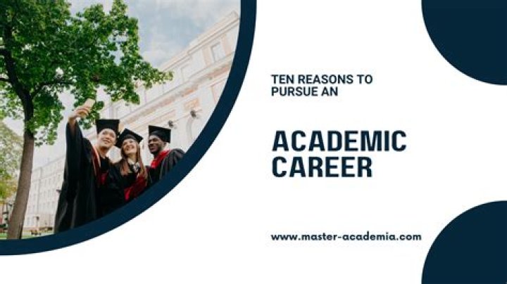 What is a career in academia?
