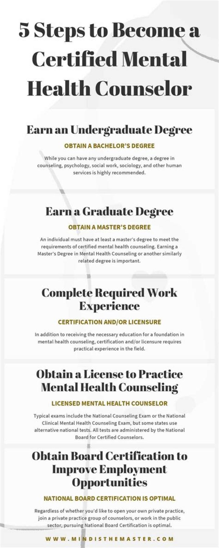 What is a certified mental health counselor?