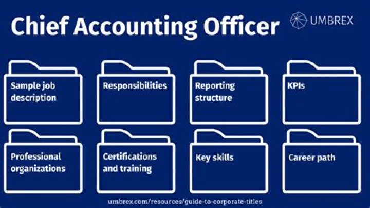 What is a chief accounting officer?