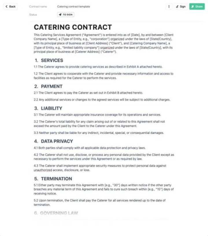 What is a contract catering company?