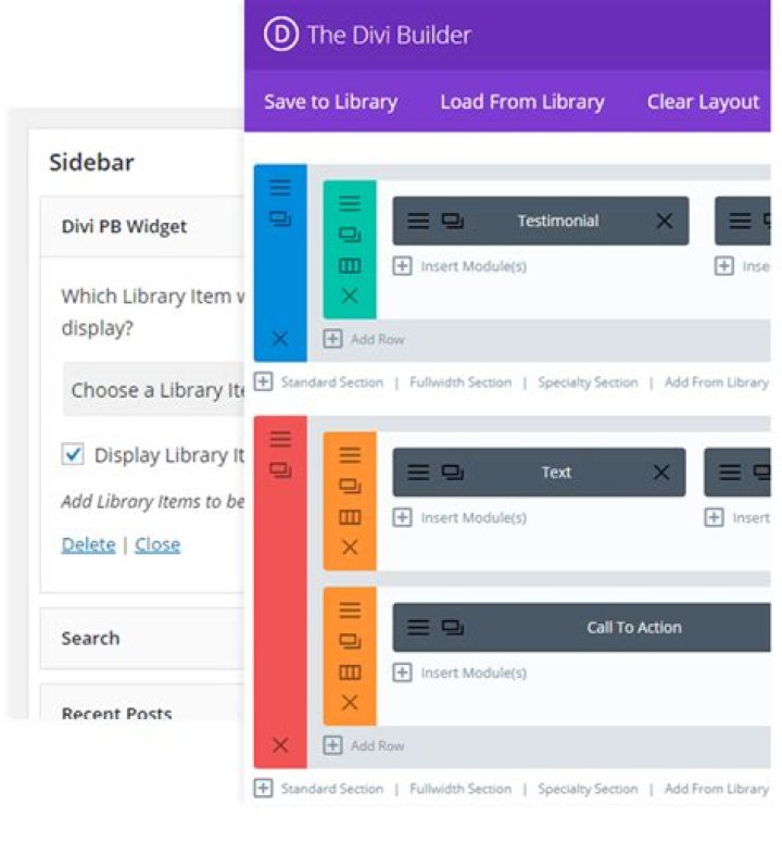 What is a divi widget?