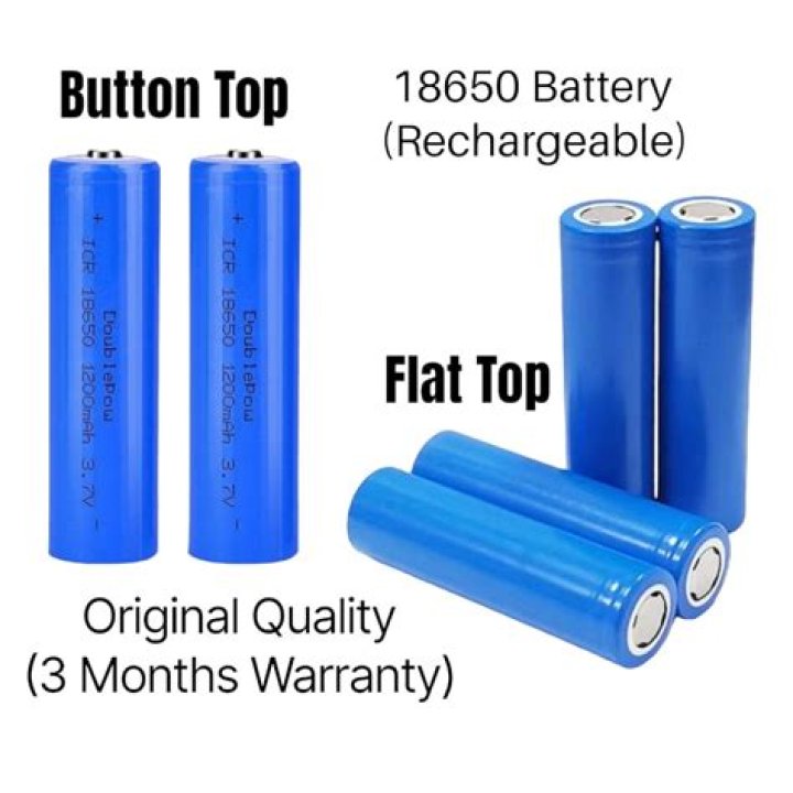 What is a flat top 18650 battery?