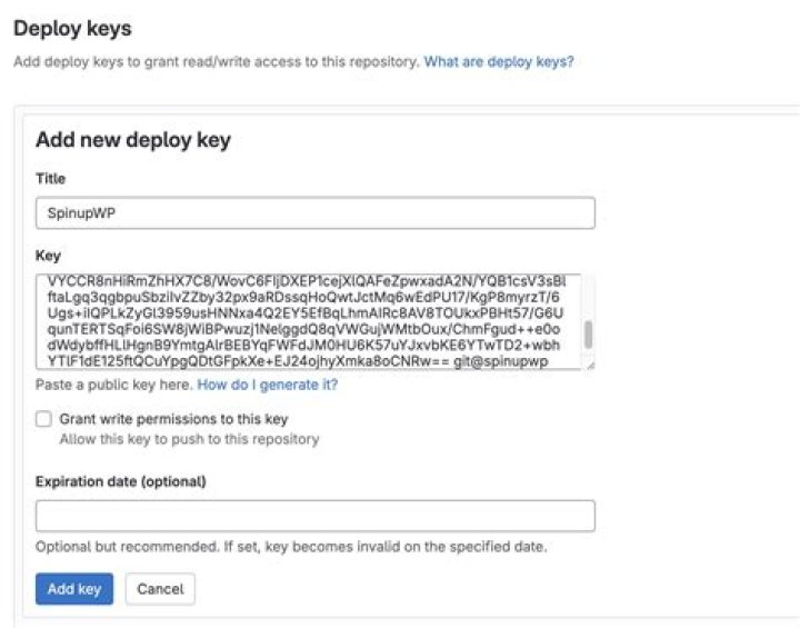 What is a GitHub deploy key?