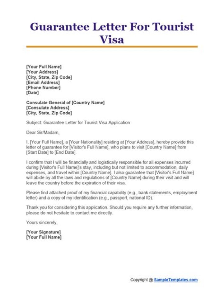 What is a guarantor for visa?