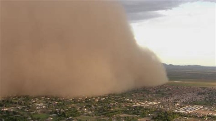 What is a huge dust storm called?
