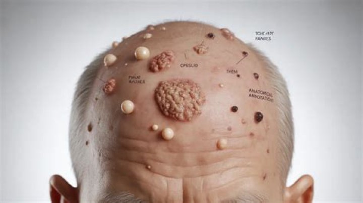 What is a lesion on the scalp?