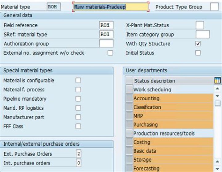 What is a material master?