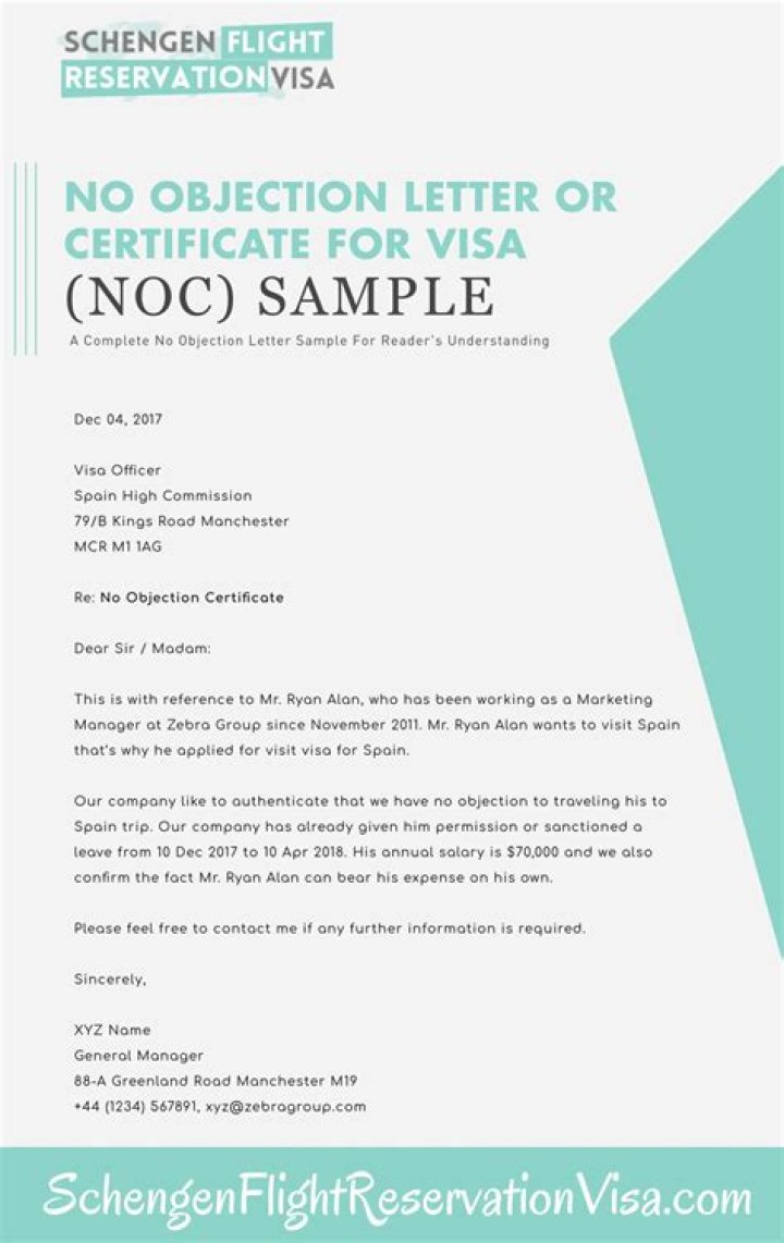 What is a no objection letter?