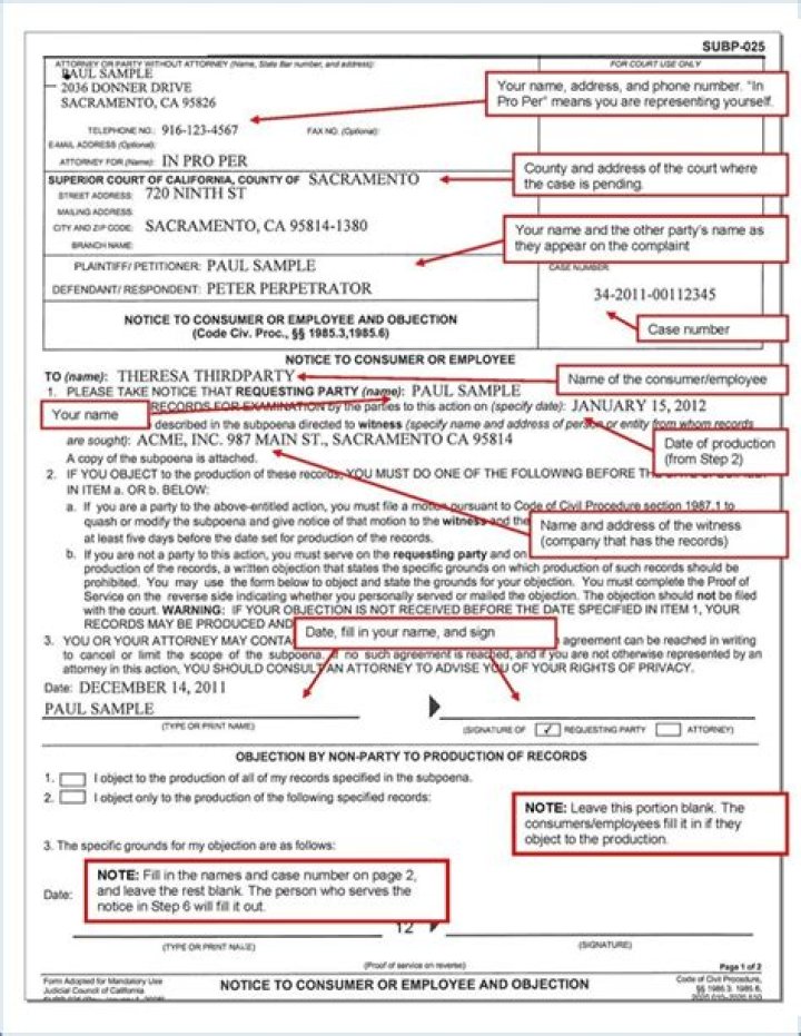 What is a notice to consumer?