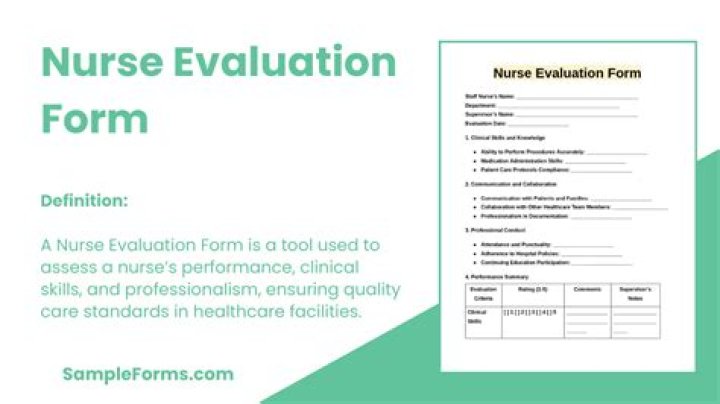 What is a nurse evaluation?
