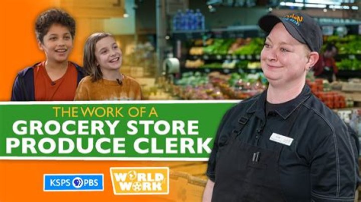 What is a produce clerk at Stop and Shop?