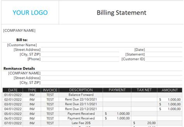 What is a recent billing statement?