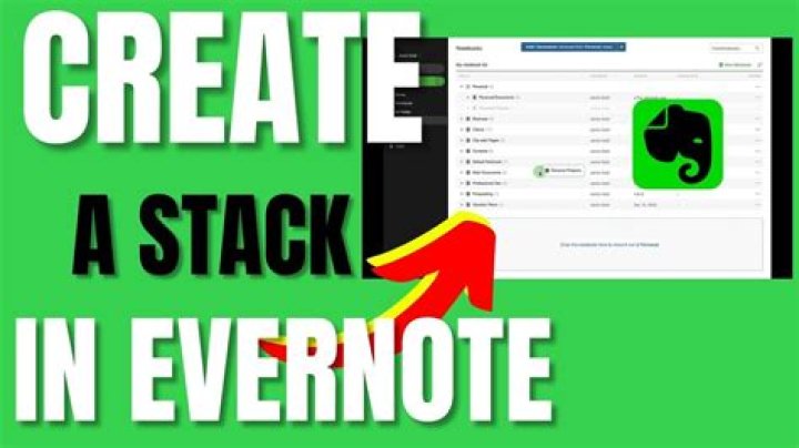 What is a stack in Evernote?