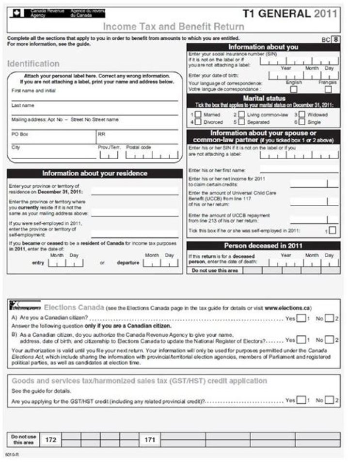 What is a t1 General tax form?