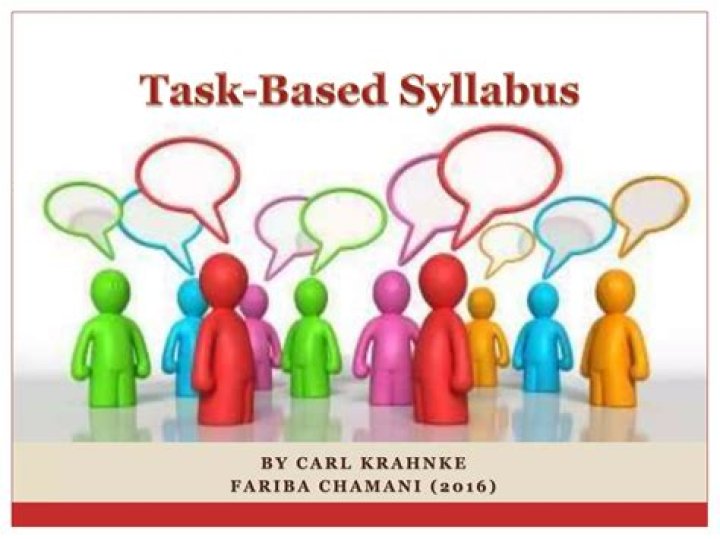 What is a task based syllabus?