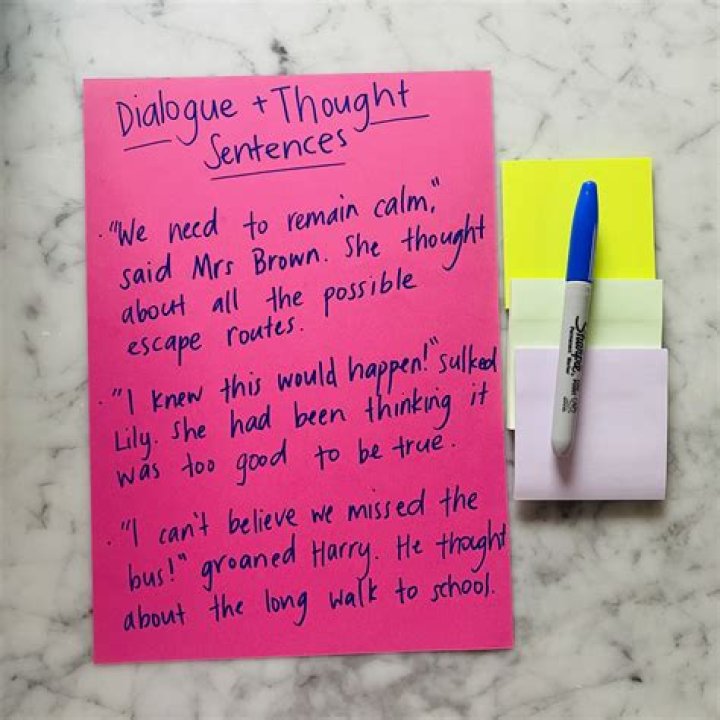 What is a thought sentence?