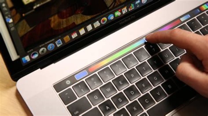 What is a touch bar on a laptop?