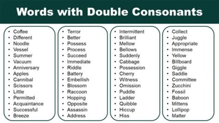 What is a word with a double consonant?