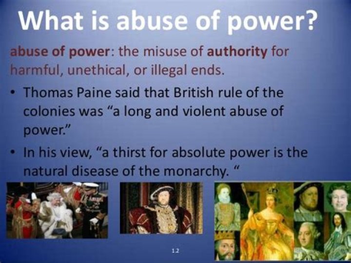 What is abuse of power and authority?
