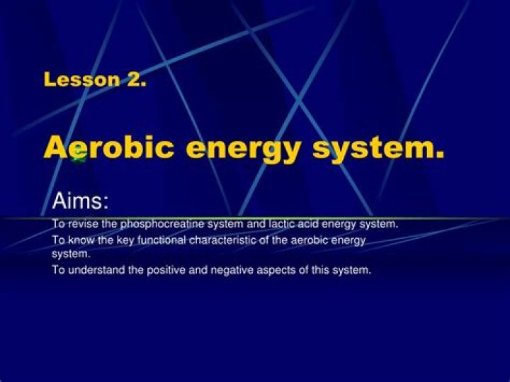What is aerobic energy?