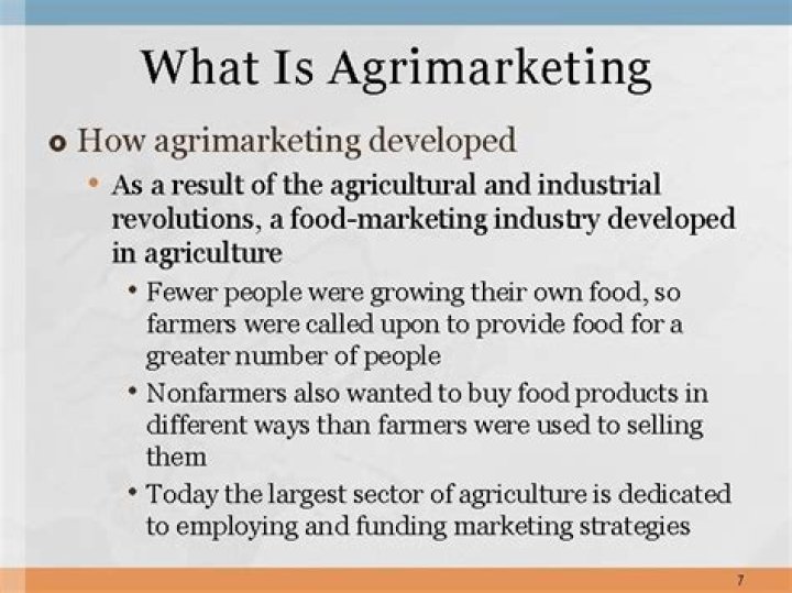 What is Agrimarketing?