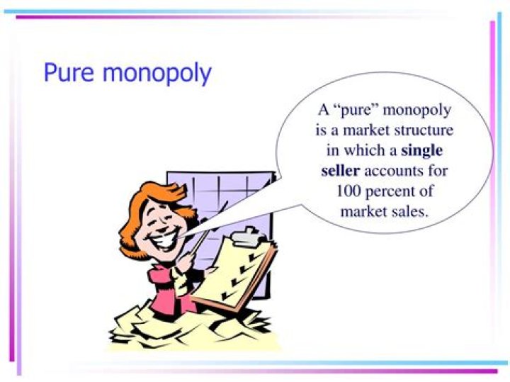 What is an example of a pure monopoly?