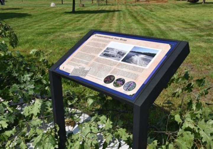 What is an interpretive sign?