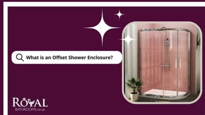 What is an offset shower enclosure?
